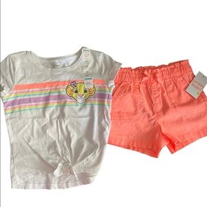 Neon coral Disney jumping bean set